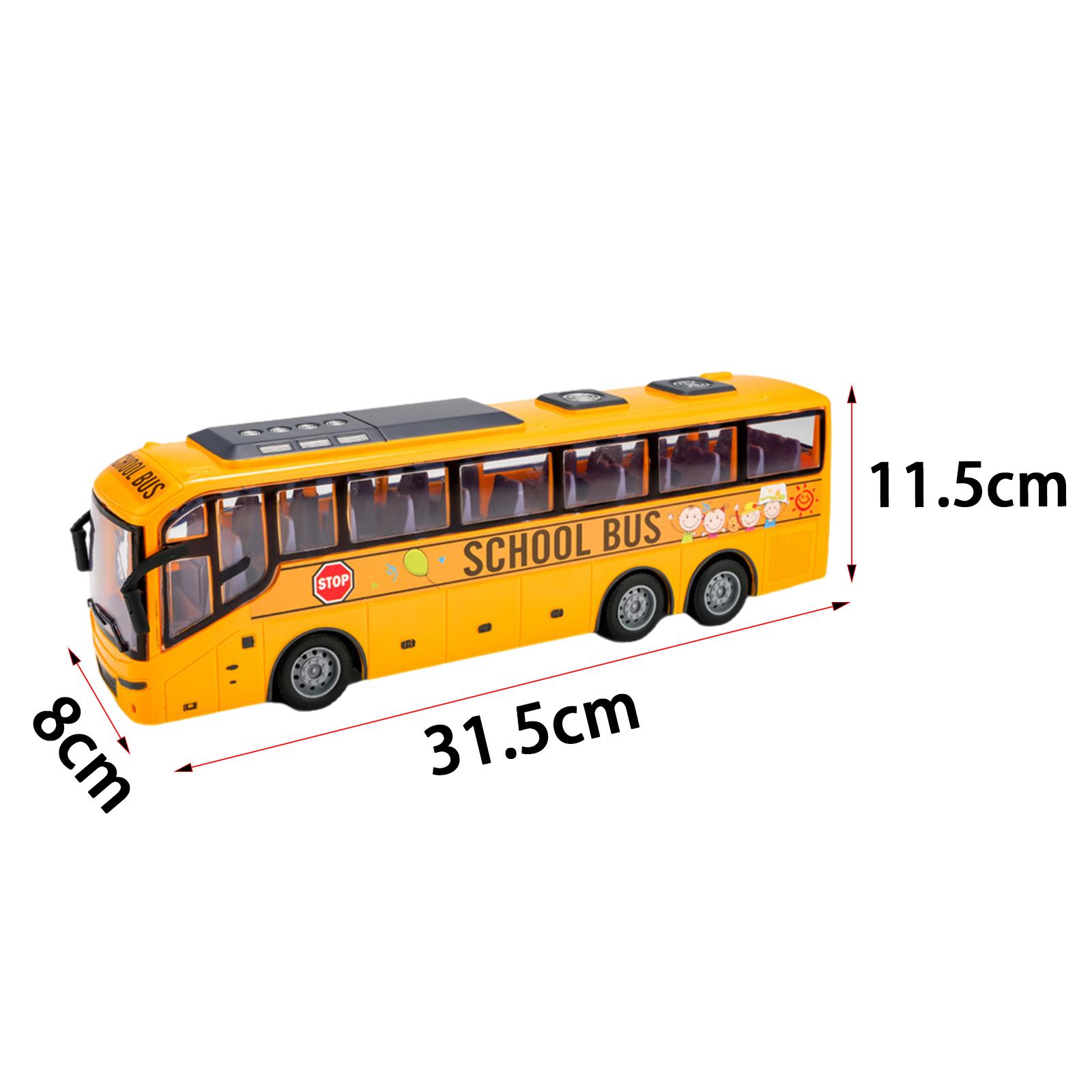 Kids Education Channel - リアルなライトとゴムタイヤを備えたリモコンバス 子供向け教育玩具 4チャンネルシミュレーション 1/30スケール車両おもちゃ