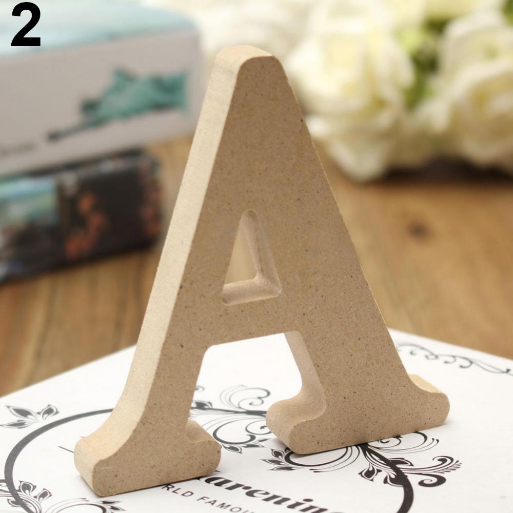 Kids Education Name - 10 センチメートル自立 A-Z 木製文字アルファベットぶら下げ名前結婚式ホームパーティーの装飾装飾子供の早期教育ミニチュア
