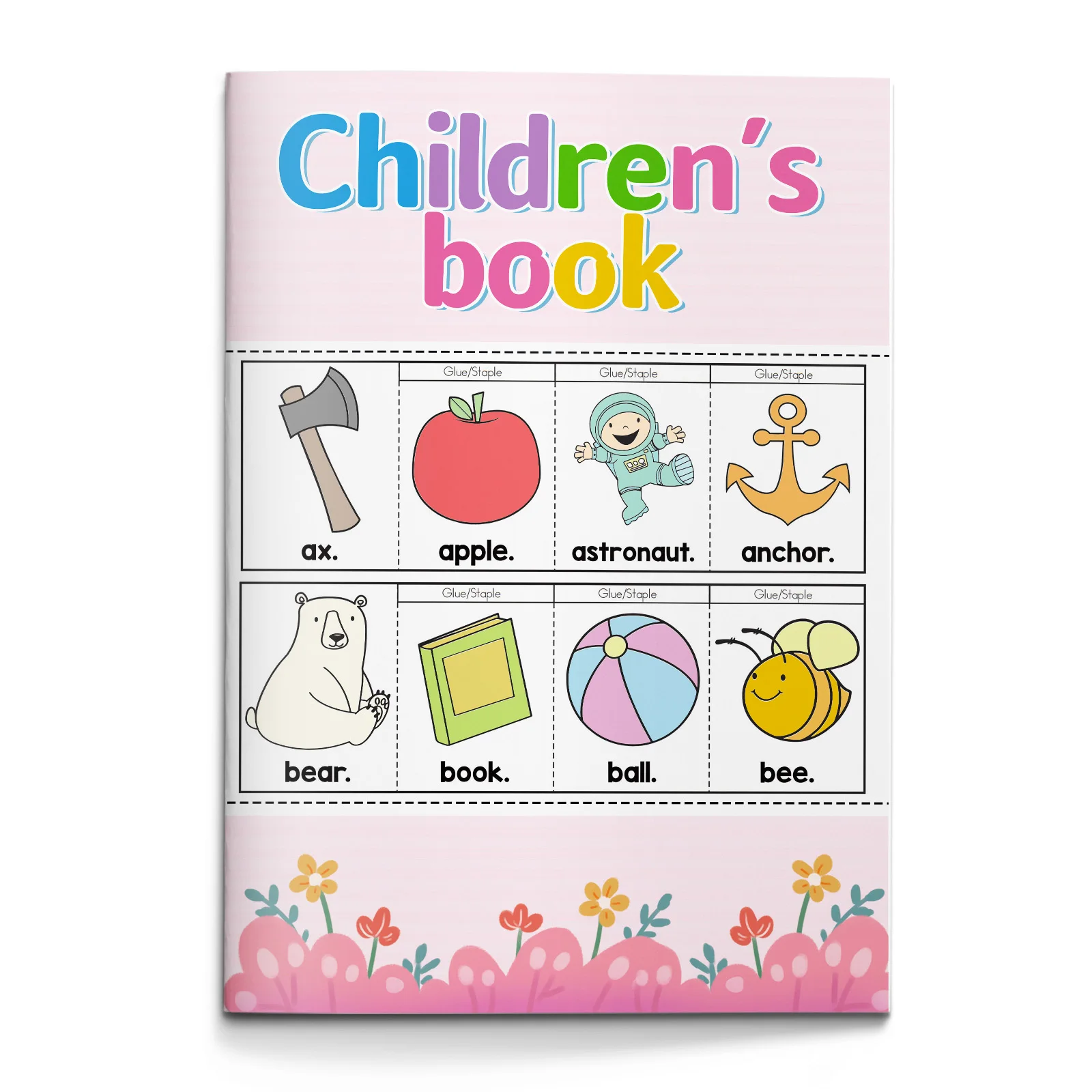 Kids Education Activities - 子供向け英語単語塗り絵ワークブック。かわいい漫画のイラストを使用し、楽しく英語を学べる、幼稚園児向けの教育用アクティビティブック。