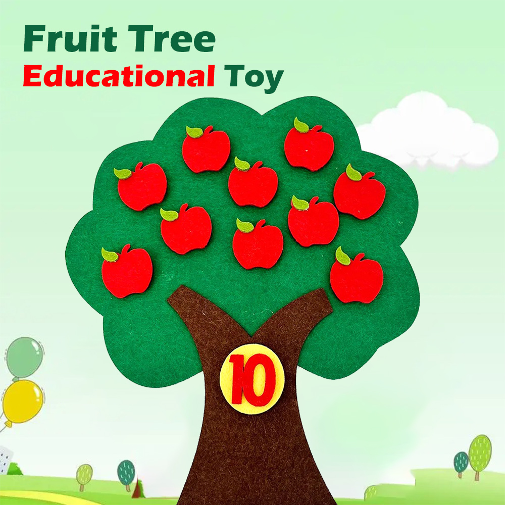 モンテッソーリ果樹カウントおもちゃ、数字合わせゲーム、幼児向 - Kids Education Number のレビューと価格