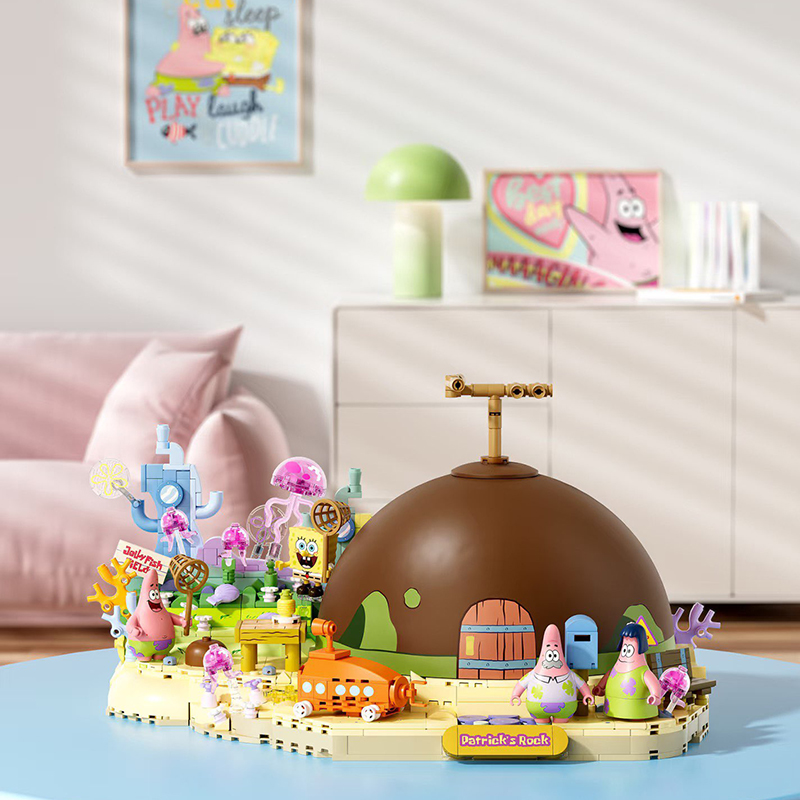 スポンジボブ パトリック スター ロックハウス 組み立てブロ - Kids First Education のレビューと価格