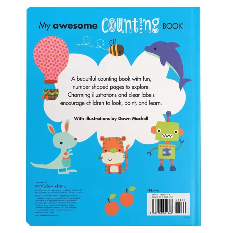 私の素晴らしいカウンティングブック - 赤ちゃんや子供向けの - Kids Education Number のレビューと価格