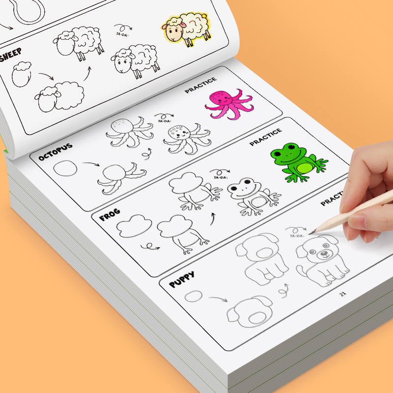 子供向け動物お絵かきブック 32ページ 96種類のかわいい動 - Kids Education Activities のレビューと価格