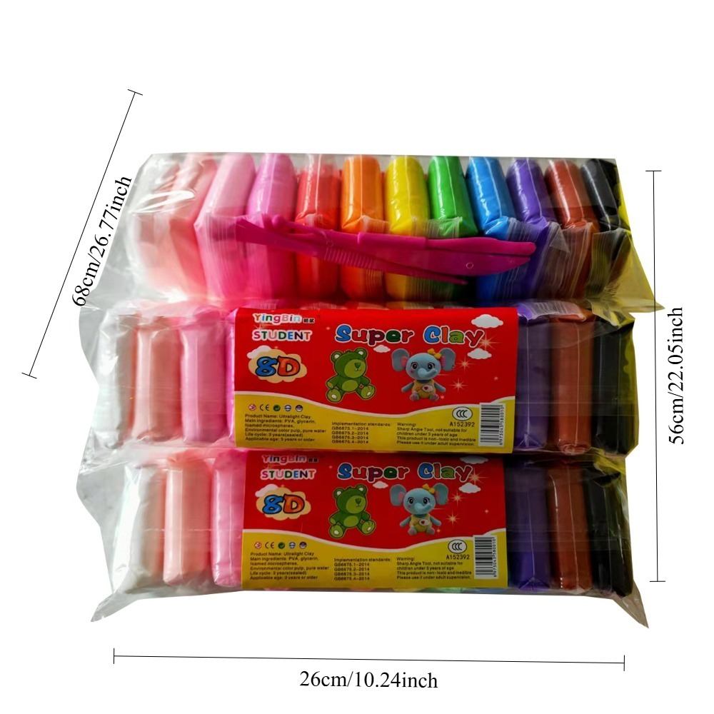粘土コア素材10g入り12色、24色、36色ミックスパック、 - Kids Education Content のレビューと価格