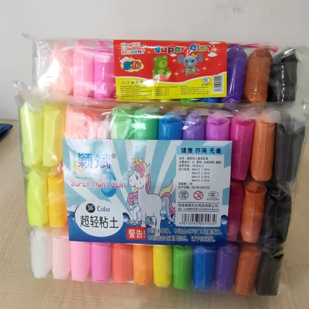 粘土コア素材10g入り12色、24色、36色ミックスパック、 - Kids Education Content のレビューと価格