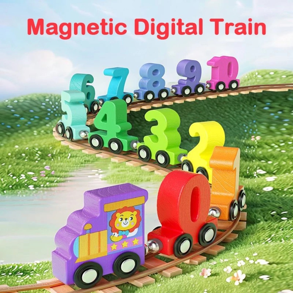 1 セット 0-10 数字デジタル列車おもちゃカラフルな磁気 - Kids Education Number のレビューと価格