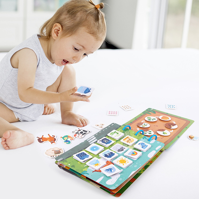 モンテッソーリ私の最初の忙しい本ペースト静かな本子供のおもち - Kids First Education のレビューと価格