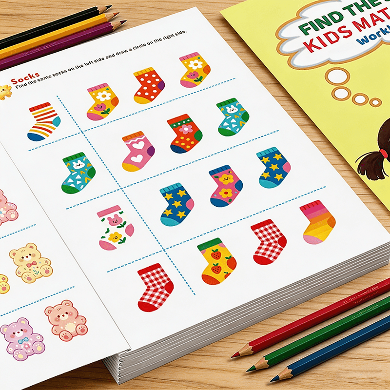お子様向けの、同じ内容のワークブックを見つけましょう。視覚的 - Kids Education Activities のレビューと価格