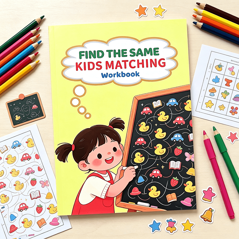 お子様向けの、同じ内容のワークブックを見つけましょう。視覚的 - Kids Education Activities のレビューと価格