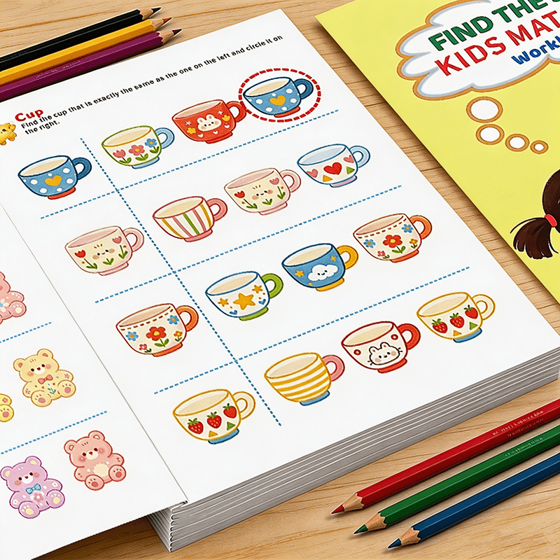 お子様向けの、同じ内容のワークブックを見つけましょう。視覚的 - Kids Education Activities のレビューと価格