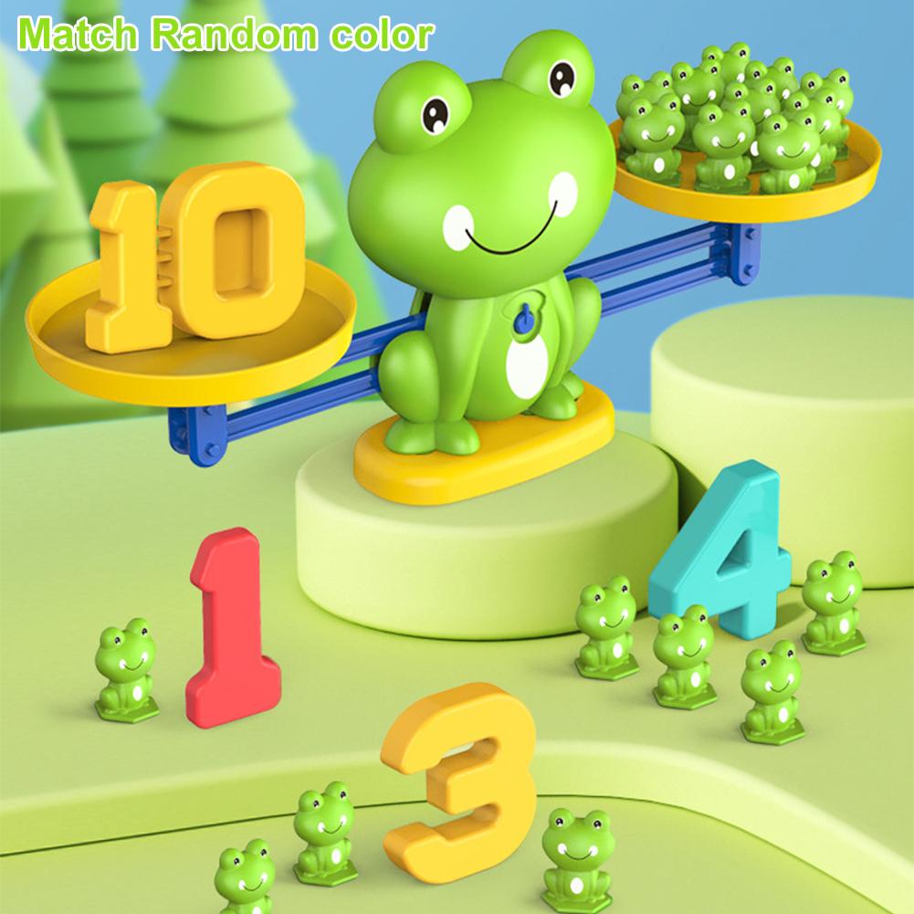 カエルのバランスゲームおもちゃ。幼児向けの知育玩具で、数字の - Kids Education Number のレビューと価格